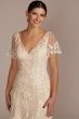 Soft Tulle Flutter Sleeve Tall Wedding Gown Melissa Sweet 4XLMS251252