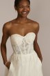 Floral Applique Corset Bodice Petite Wedding Gown DB Studio 7WG4051