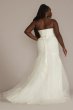 Strapless Mermaid Plus Size Wedding Dress Oleg Cassini 8CWG926