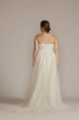 Strapless Glitter Tulle Plus Size Wedding Gown Melissa Sweet 8MS251251