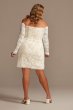 Long Sleeve Off Shoulder Stretch Lace Plus Dress DB Studio 9SDWG0979