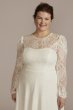 Allover Lace Puff Long Sleeve Plus Size Mini Dress DB Studio 9SDWG1045