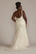 Sequin Scrolling Lace Plus Size Wedding Gown Galina Signature 9SWG918