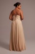 Metallic Cowl Neck Dress with Lace-Up Back DB Studio D21NY2129W