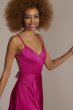 Satin Spaghetti Strap A-Line Prom Dress Jules and Cleo D24NY22005