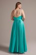 Plus Size One-Shoulder Satin A-Line with Slit Jules and Cleo D24NY22016W