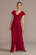 Chiffon High-Low Ruffle Bridesmaid Dress David's Bridal F20511