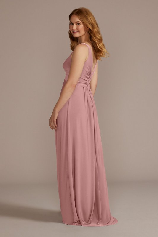 Jersey Bridesmaid Dress with Twist Tank Bodice David's Bridal F20525