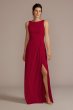 Chiffon Sleeveless Tie-Back Bridesmaid Dress David's Bridal F20555