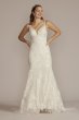 Beaded Lace Mermaid Wedding Gown with Ruffle Hem Melissa Sweet MS251256