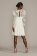 Allover Lace Puff Long Sleeve Mini Dress DB Studio SDWG1045