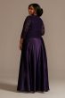 Plus Satin and Lace Dress with Matching Jacket Oleg Cassini WBM2675W