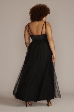 Jersey Sheath Gown with Sequin Lace Capelet RM Richards 5239