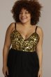 Plus Size A-Line Dress with Mosaic Bodice Jules and Cleo WBM2835W