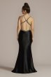 Crystal Beaded Cutout Satin Prom Dress Jules and Cleo WBM2950