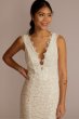 Allover Lace Tank Wedding Gown with V-Back Detail DB Studio WG4061