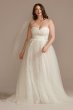 Convertible Strap Tall Plus Bodysuit Wedding Dress Melissa Sweet 4XL8MBMS251246