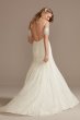 Low Back Lace Tall Wedding Dress with Fringe Swags DB Studio 4XLWG4024