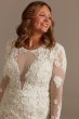 Long Slv Sequin Bodysuit Plus Tall Wedding Dress Galina Signature 4XL9SLMBSWG843