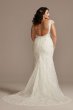 Plus Tall Sheath Wedding Dress with Swag Back Galina Signature 4XL9SWG884