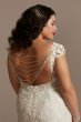 Plus Tall Sheath Wedding Dress with Swag Back Galina Signature 4XL9SWG884