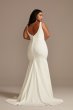 Crepe V-Neck Mermaid Tall Plus Wedding Dress DB Studio 4XL9WG4023