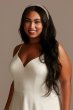 V-Neck Plus Size Wedding Dress with Beaded Back DB Studio 9WG4004DB