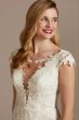 Tulle Sheath Wedding Dress with Beaded Swag Back Galina Signature SWG884