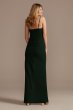 Knotted V-Neck Spaghetti Strap Crepe Sheath Dress DB Studio WBM2434V1