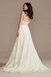 Lace Applique Tulle Tall Strappy Wedding Dress Oleg Cassini 4XLCWG905