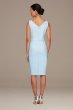 V-Neck Mock Wrap Stretch Sheath Party Dress Alex Evenings 8134262