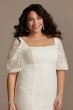 Lace Plus Size Mini Dress with Bubble Sleeve DB Studio 9SDWG0913