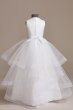 Mila Mesh and Satin Floor-Length Communion Dress US Angels C902