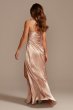 Charmeuse Draped Strappy Bridesmaid Dress Galina Signature GS290017