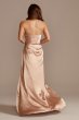 Charmeuse Draped One-Shoulder Bridesmaid Dress Galina Signature GS290018