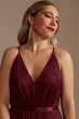 Flocked Tulle Low-Back Bridesmaid Dress Galina Signature GS290044