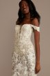 Embellished Illusion Lace Bodysuit Wedding Dress Galina Signature MBSWG899