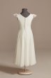 Faux-Wrap Flutter Sleeve Chiffon Flower Girl Dress DB Studio WG1424