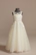 Lace Applique Sequin Tulle Flower Girl Dress DB Studio WG1430