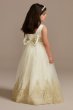 Organza Corded Lace Applique Flower Girl Tank Dres DB Studio WG1437