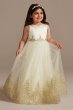 Organza Corded Lace Applique Flower Girl Tank Dres DB Studio WG1437