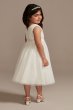 Pleated Glitter Tulle A-Line Flower Girl Dress DB Studio WG1441