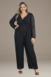 Plus Size Celina Chiffon Long Sleeve Jumpsuit Kiyonna 31222801