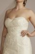 Strapless Drop Waist Plus Tall Wedding Dress Oleg Cassini 4XL8CWG934