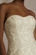 Strapless Drop Waist Lace Tall Wedding Dress Oleg Cassini 4XLCWG934