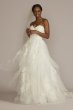 Tiered Floral Tall Ball Gown Wedding Dress Oleg Cassini 4XLCWG936