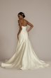 Strapless Drop Waist Lace Petite Wedding Dress Oleg Cassini 7CWG934