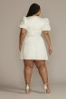 Satin Empire Waist Puff Sleeve Plus Size Dress DB Studio 9SDWG1089