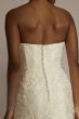 Strapless Drop Waist Lace and Mikado Wedding Dress Oleg Cassini CWG934