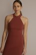 Stretch Crepe Halter Sheath Dress with Side Slit DB Studio D21NY22404